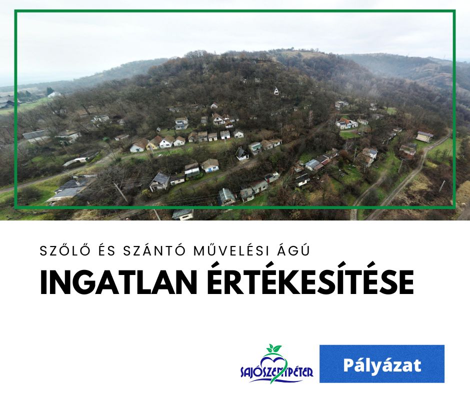 Szőlő és szántó értékesítése Sajoszentpeter