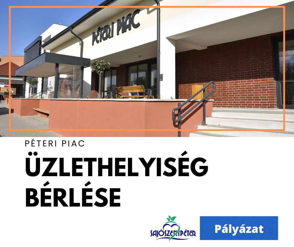 Péteri Piac - Üzlethelyiség bérlése
