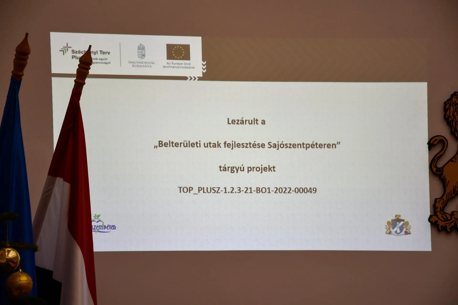 Ünnepélyes projektzáró rendezvény – Belterületi utak fejlesztése Sajószentpéter városban