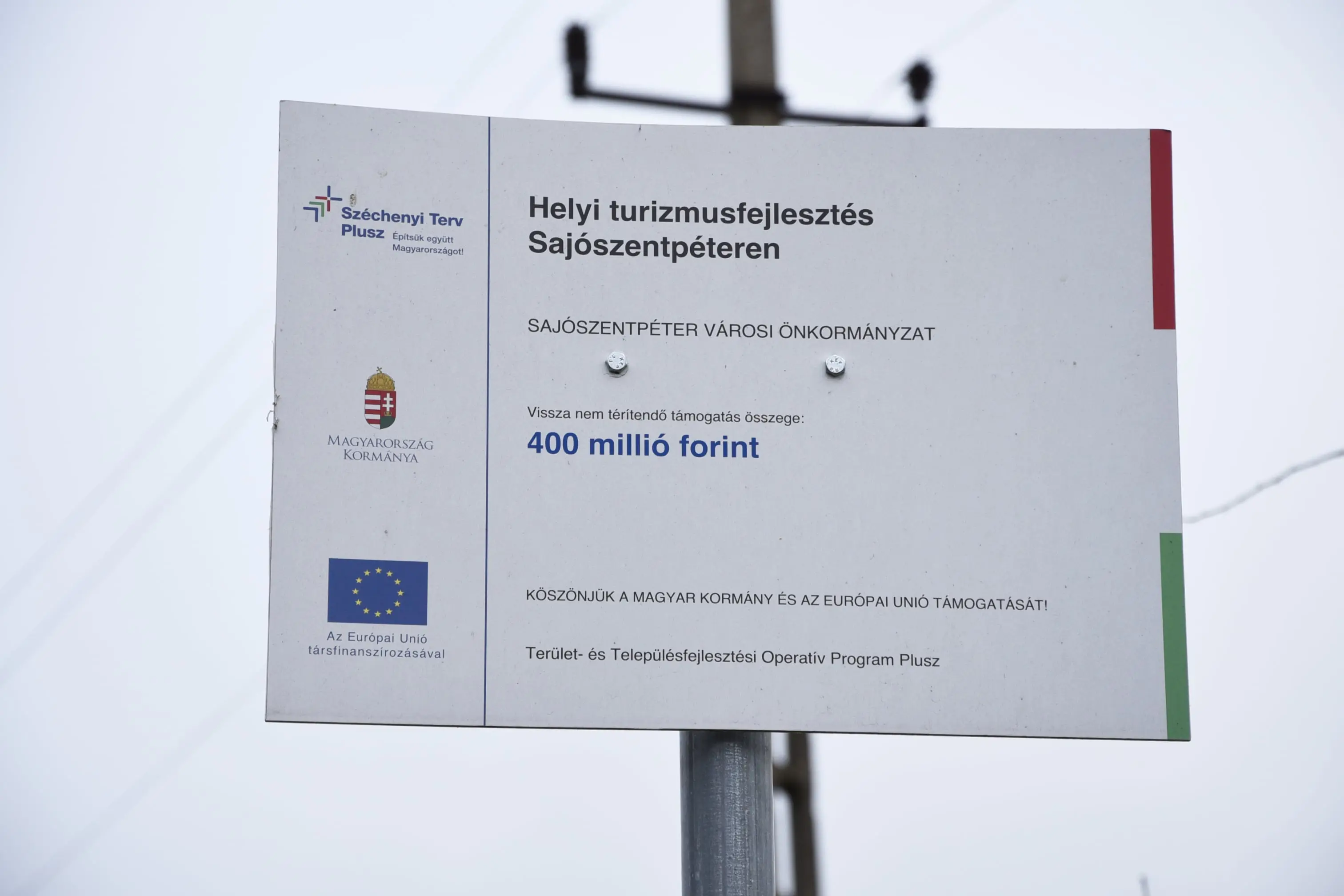 Helyi turizmusfejlesztés Sajószentpéteren